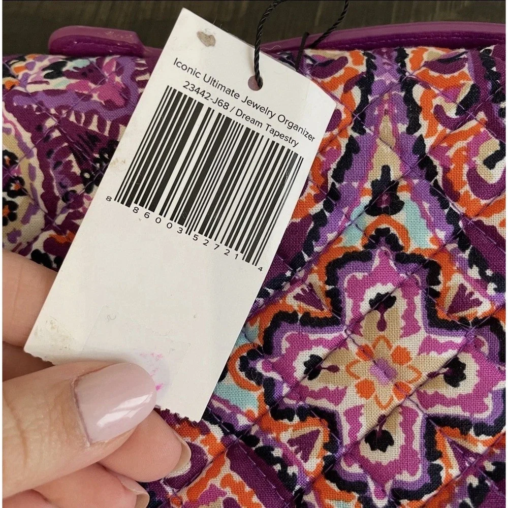 Vera Bradley Dream Tapestry Iconic Ultimate Jewelry Organizer Case Hanging NWT